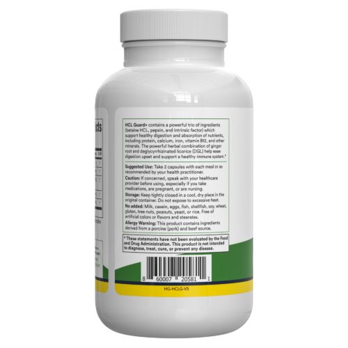 Healthy Gut HCL Guard 120 Capsules