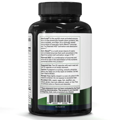 Healthy Gut HoloZyme 180 Capsules