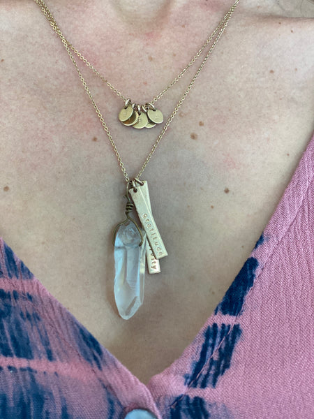 Clear Quartz Necklace Pendant