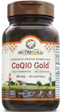 NutriGold CoQ10 Gold 100 mg Softgels